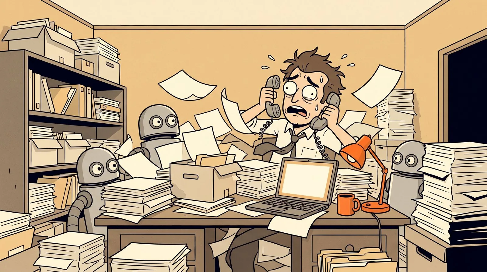 One person does all the work: reads chat responses, transfers and checks them