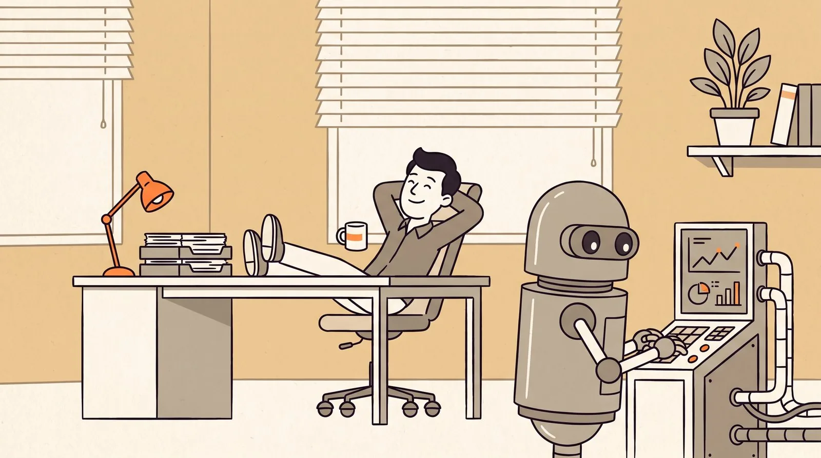 AI agent performs tasks: writes, builds, checks quality, ensures security, and delivers ready results