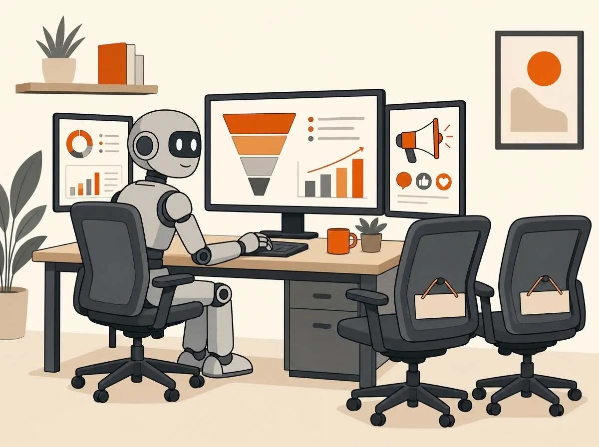 AI agent covering the work of several marketing contractors